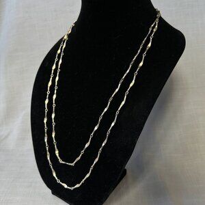 Vintage Accessocraft NYC Long Gold Tone Chain Necklace